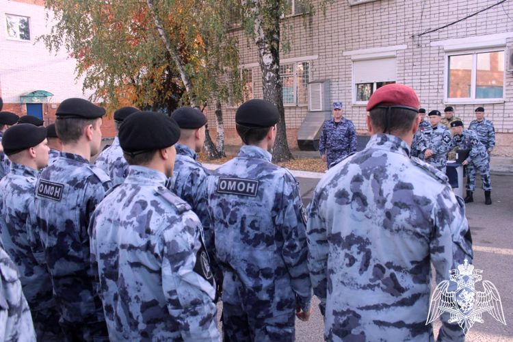 Сотрудники ОМОН Росгвардии отметили профессиональный праздник