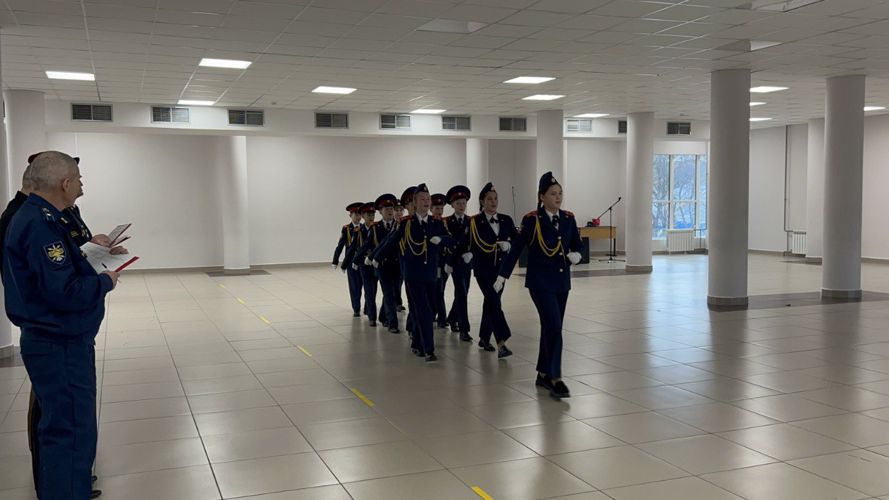 В Чебоксарах кадеты подшефного класса Росгвардии стали призёрами смотра-конкурса строевой подготовки