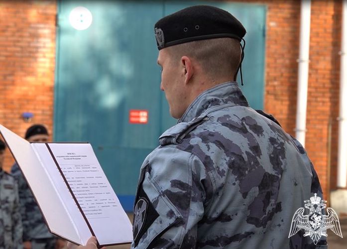 Сотрудники ОМОН Росгвардии отметили профессиональный праздник