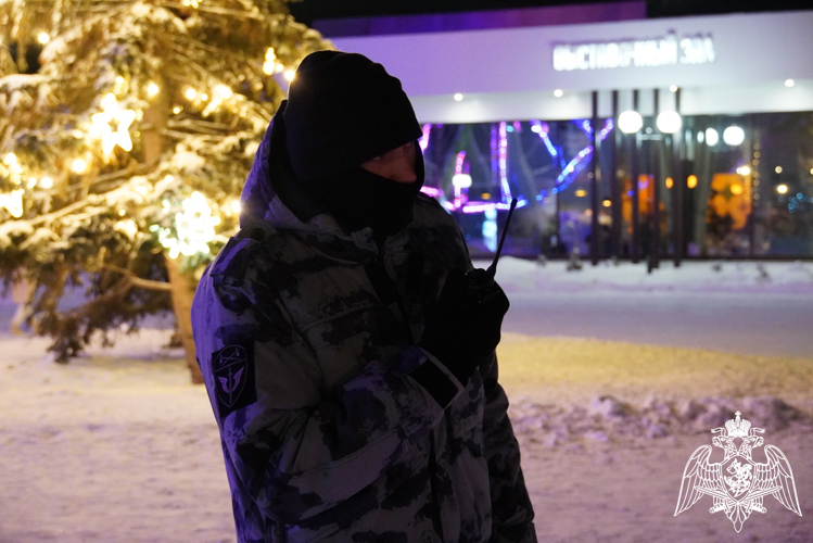 Сотрудники Росгвардии обеспечили безопасность граждан в новогоднюю ночь