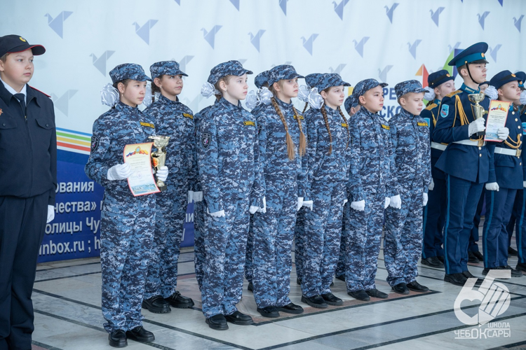 Кадеты подшефного класса Росгвардии успешно выступили в финале смотра-конкурса «Юный патриот-2024» в Чебоксарах