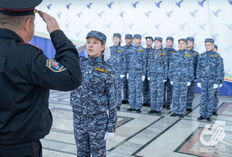 Кадеты подшефного класса Росгвардии успешно выступили в финале смотра-конкурса «Юный патриот-2024» в Чебоксарах