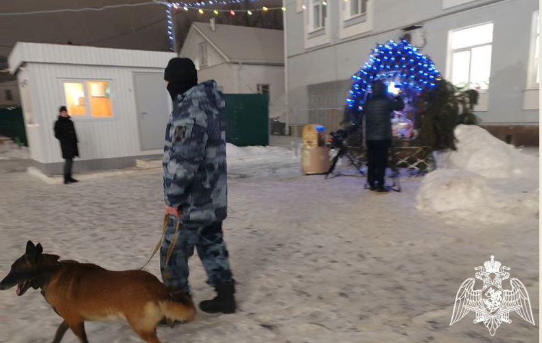 В Чувашии росгвардейцы приняли участие в обеспечении правопорядка на Рождество Христово