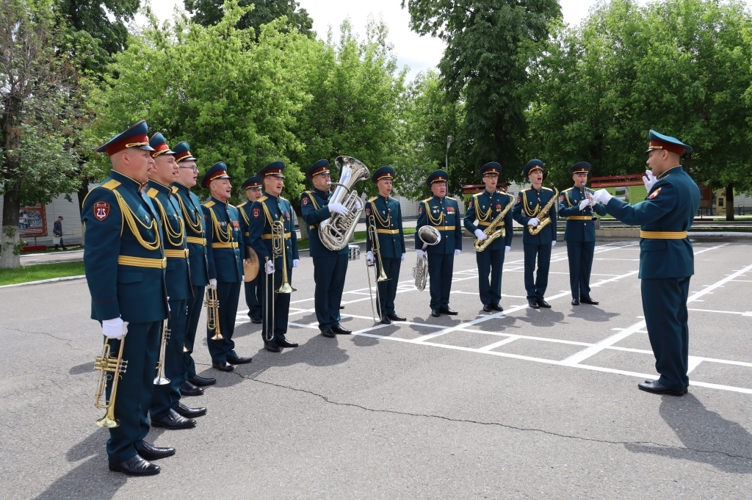 Коллектив оркестра «Волжские берега» выступил на отборочном туре смотра-конкурса военных оркестров Приволжского ордена Жукова округа Росгвардии