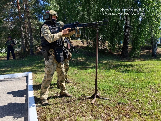 В Чувашии росгвардейцы приняли участие в тактико-специальном учении