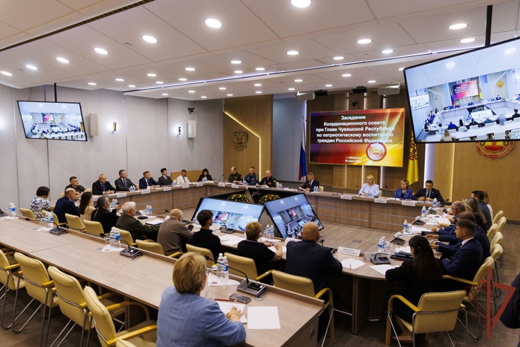 Заместитель начальника Управления Росгвардии по Чувашской Республике принял участие в заседании Координационного совета по патриотическому воспитанию