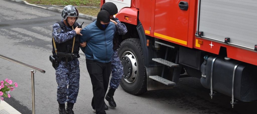 Сотрудники Управления Росгвардии по Чувашской Республике приняли участие во всероссийских учениях на объектах образования