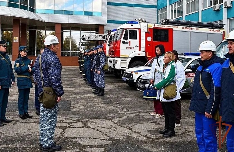 Личный состав Управления Росгвардии по Чувашской Республике принял участие в штабной тренировке по гражданской обороне